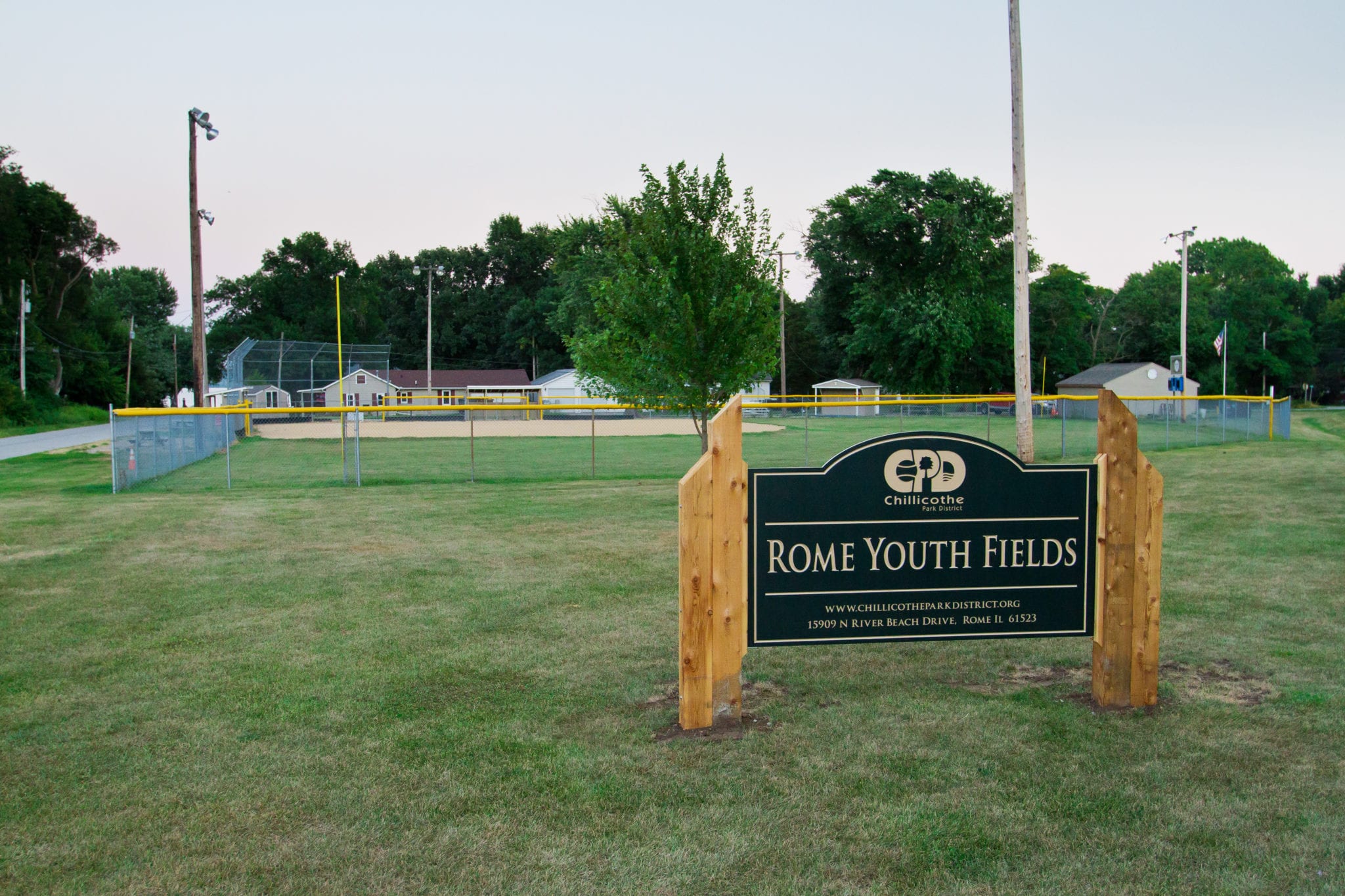 Rome Youth Fields sign