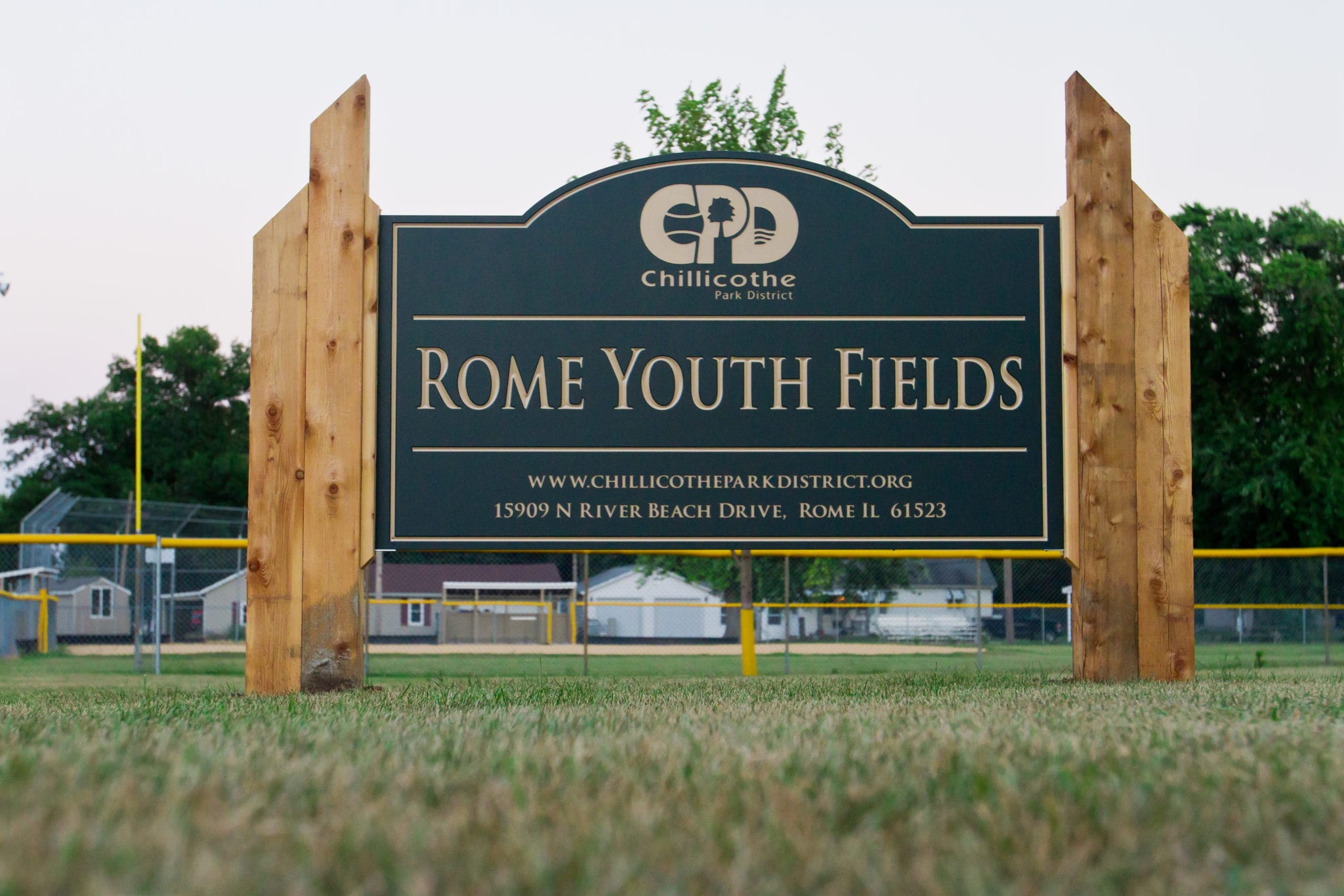 Rome Youth Fields sign